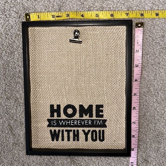 “Home is Whenever I’m With You” Burlap Picture Frame! - Picture 2 of 4